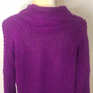 Lauren Ralph Lauren Chunky Knit Oversized‎ V-neck Sweater size large ladies thumbnail 7