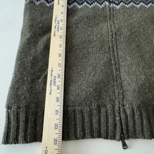 Lauren Ralph Lauren M Fair Isle Sweater Vest Hooded Full Zip Cabin Boho Gorpcore thumbnail 7