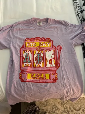 Alpha Phi Bid Day Shirt Size M thumbnail 1