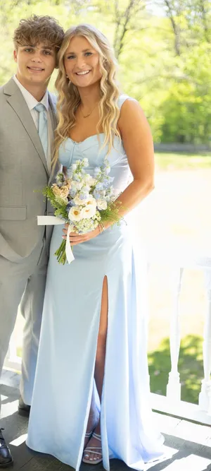 Oh Polly Prom Dress Blue Baby thumbnail 1