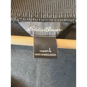 Eddie Bauer Golden Point Terry V-Neck Sweatshirt Dark Loden Green Size Large thumbnail 4