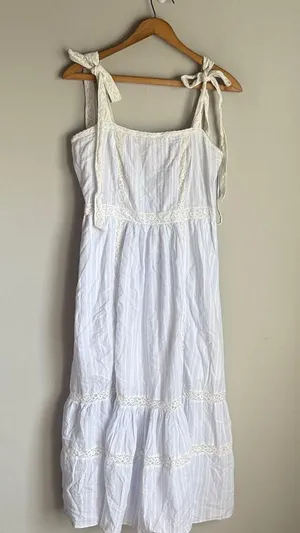 LoveShackFancy Ayala Tiered Midi Dress 6 thumbnail 2
