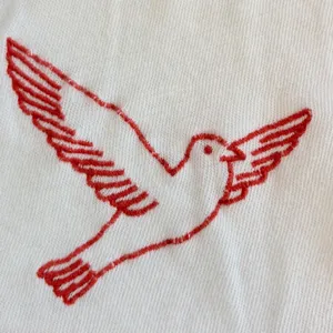 Free People We The Free Fly By Long Sleeve Tshirt Ivory Combo Star Embroidered M thumbnail 13