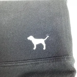PINK - Victoria's Secret Black Classic Cotton Leggings Dog Logo Size Large thumbnail 5