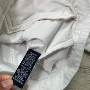 2000s Y2k American Eagle White Corduroy Button Jacket Womens‎ Size M thumbnail 6