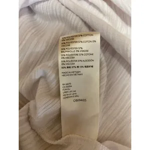 Free People We The Free White Ruched Long Sleeve Crew Neck Blouse Top Size M thumbnail 7