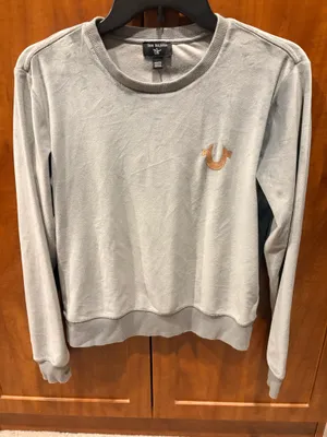 True Religion Glitter Velour Pullover Sweatshirt thumbnail 3