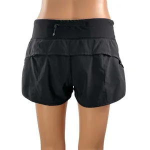 Lululemon Speed Up Women's Black Knit Activewear Athletic Running Shorts Size S thumbnail 3