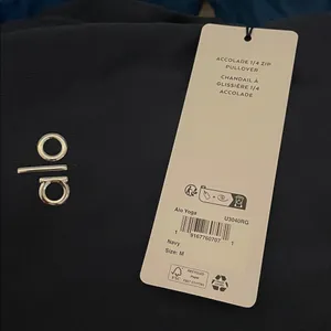 ALO Yoga NWT Accolade 1/4 Zip Pullover Navy Blue Size M oversized thumbnail 8