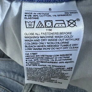 NWT Old‎ Navy Mid-Rise Boyfriend Distressed Jeans Blue Casual Raw Hem Size 8 thumbnail 7