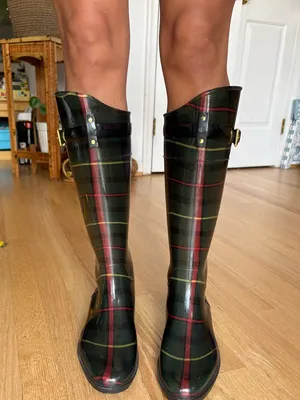 Ralph Lauren Black Boot with Teal Logo Accent thumbnail 11
