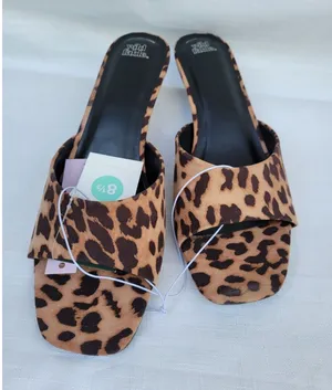 Wild Fable Leopard Print Slide Sandals Women’s Memory Foam Open Toe Size 8.5 thumbnail 1