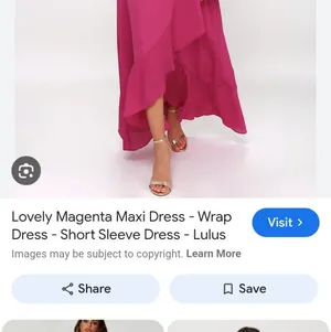 Lulu's Magenta Ruffle Maxi Wrap Dress thumbnail 10