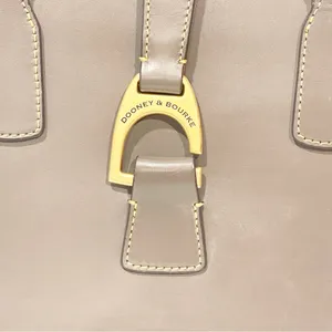 Dooney & Bourke Leather Small Shannon Tote Grey Leather Gold Hardware‎ thumbnail 2