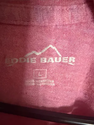 Eddie Bauer Heathered Pink Short Sleeve Crew Tee thumbnail 2