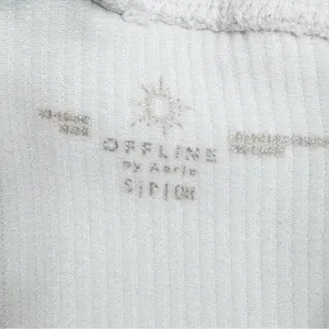 Aerie Offline Real Me Xtra High Waist‎ Ribbed Leggings White Small thumbnail 7