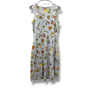 Disney Shopping Mickey Friends Dress Womens L Hawaiian Surfing Tropical Y2K thumbnail 4
