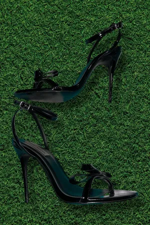 Steve Madden Bradshaw Heels Black Bow thumbnail 4