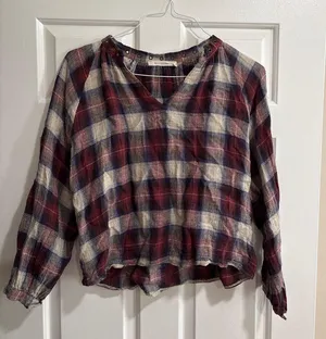 Plaid Boutique Flannel Shirt thumbnail 1