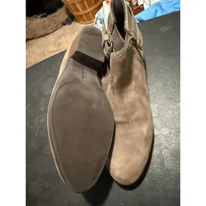 Clarks‎ Brown Buckle Booties in 8 thumbnail 3