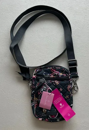 Vera Bradley RFID Small Convertible Crossbody Quilted Floral Bag NWT thumbnail 1