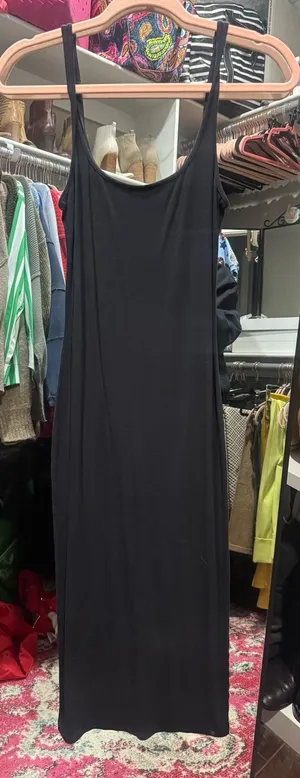 UGG Kenzie Black Sleeveless Maxi Slip Dress thumbnail 1