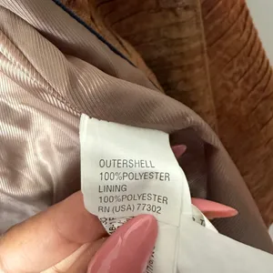 Zara sz XS‎ brown faux leather basic blazer thumbnail 5