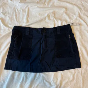 Abercrombie & Fitch 2000’s mixed fabric micro mini skirt NWT thumbnail 2