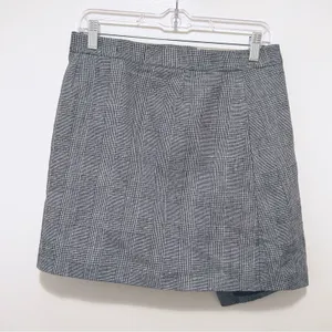 Sage The Label Button Front Asymmetrical Skirt Grey‎ Plaid XL NWT thumbnail 4