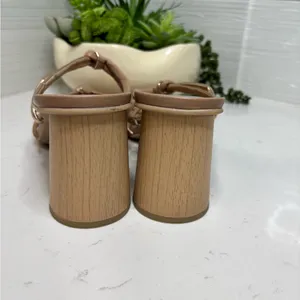 Dolce Vita Women’s Nude Block Heel Sandals Size 9 Square Toe Slip On thumbnail 8