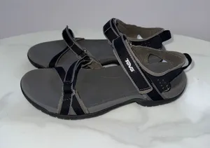 Teva women’s Black and Gray Adjustable Strap Sandals thumbnail 1