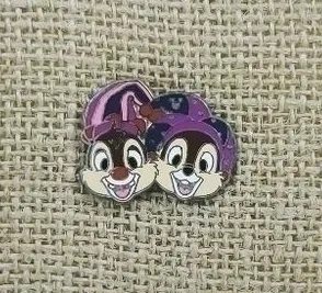 Disney Parks Chip Dale Mardi Gras Jester Hidden Mickey Trading Pin thumbnail 1