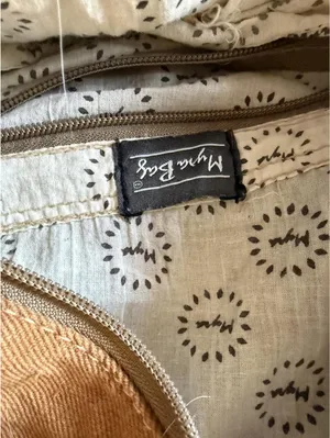 Myra Bag Large Woven Tote Bag with Leather Trim and Turquoise Concho thumbnail 11