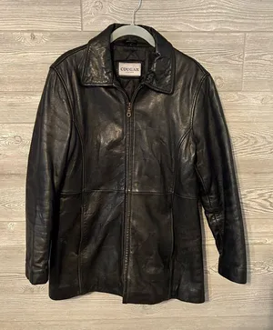 Genuine leather jacket by Cougar women's‎ large soft leather thumbnail 1