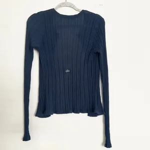Alo Yoga Sweater Sunlit Cardigan Navy L thumbnail 5