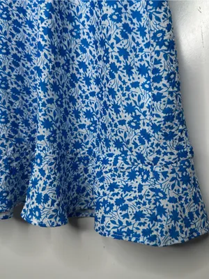 Tuckernuck Hyacinth House Blue Ditsy Floral Puff Sleeve Mini Dress Large thumbnail 9