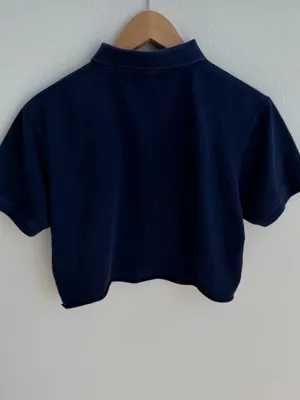Navy Polo Ralph Lauren Cropped Polo thumbnail 9