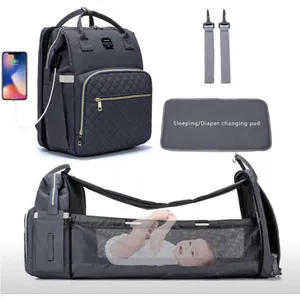 Black Quilted Baby Bag thumbnail 3