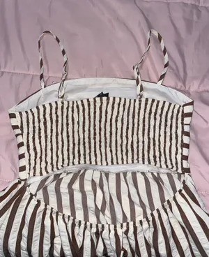 Lulus Striped Midi Dress thumbnail 6
