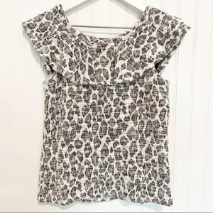 Anthropologie Dolan Savannah Leopard Blouse Small Animal Print Boho Chic‎ Casual thumbnail 7