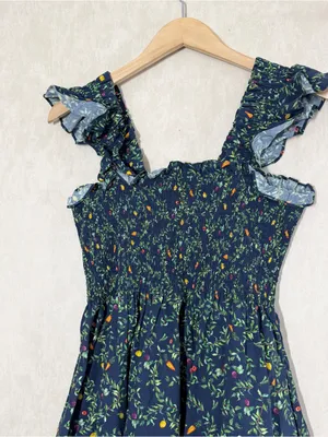 Hill House Home Women’s The Elizabeth Nap Mini Dress Sleeveless Smocked M thumbnail 3