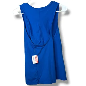 NEW FP Movement Free People Light Cobalt Blue Hot Shot Sleeveless Twist Tank thumbnail 5