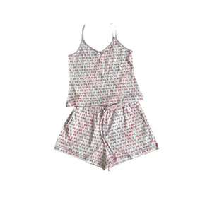 Roller Rabbit x Love Shack Fancy Disco Bow Mischa Set Pink Pajamas XS NWT thumbnail 2