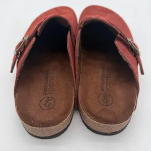 White Mountain BenBen Rust Casual Everyday Comfort Suede Leather Clogs 9 thumbnail 3