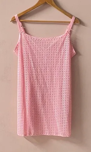 PINK Victoria’s Secret Light Pink Heart-Lace Slip Size XL NWT thumbnail 1