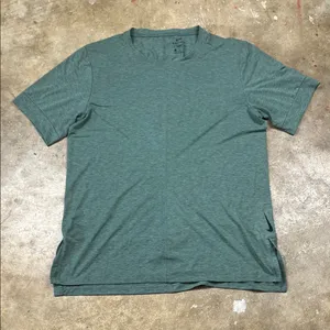 Nike Heathered Green Dri-Fit Short Sleeve Tee Size: Large thumbnail 1