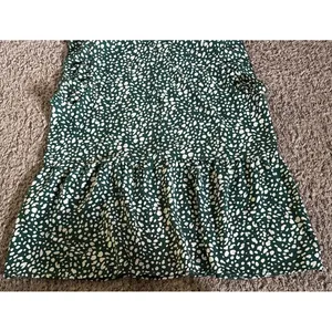 Angashion Women's Green‎ White Ruffle Short Sleeve Blouse Size XL thumbnail 7