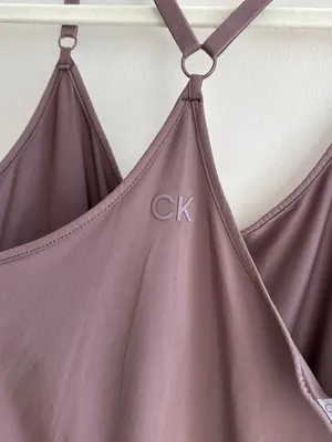 Calvin Klein Performance Dress with Built-In Bike Shorts, Mauve, Size Medium thumbnail 14