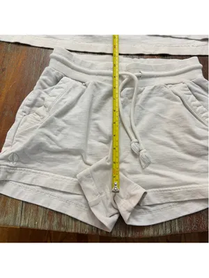 beardedgoat Womens XS/S Off White French Terry Hoodie Shorts Lounge Matching Set thumbnail 15