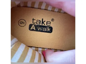 Take a Walk Espadrille Loafers Mustard Canvas Slip on Flat Shoes thumbnail 4